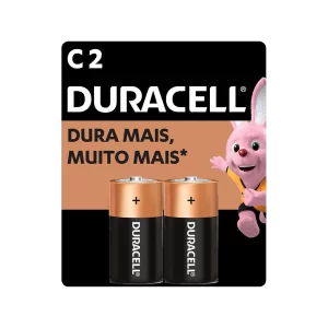 Pilha C 1,5V alcalina Duracell C/2
