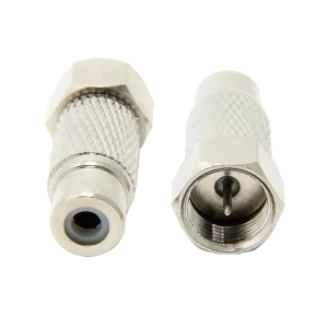 Adaptador F macho x RCA fêmea