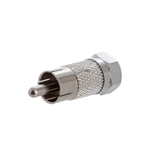 Adaptador F macho x RCA macho