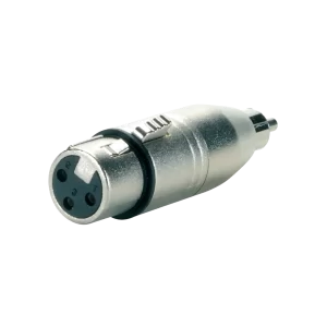 Adaptador RCA macho x Cannon XLR fêmea