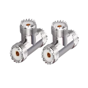 Adaptador T UHF 3 fêmeas