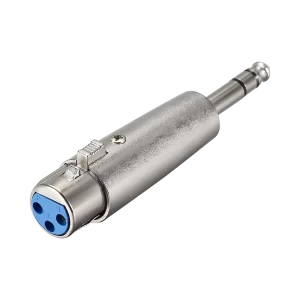 Adaptador P10 stereo x Cannon XLR fêmea