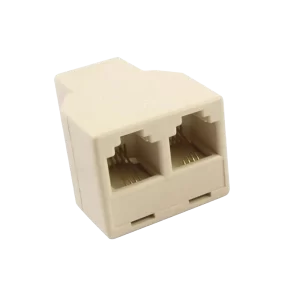 Adaptador T RJ11 1 fêmea x 2 fêmeas