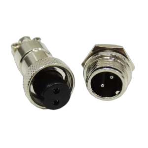 Conector circular Mike 2 vias macho/femea