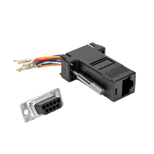 Adaptador RJ45 fêmea x DB9 macho