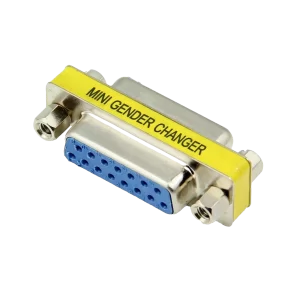 Emenda DB15 2 fileiras fêmea x fêmea