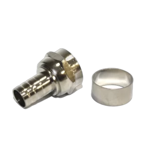 Conector F RG6 crimpar anel solto