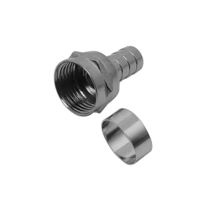 Conector F RG59 crimpar anel solto