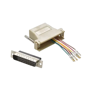 Adaptador RJ45 fêmea x DB25 macho