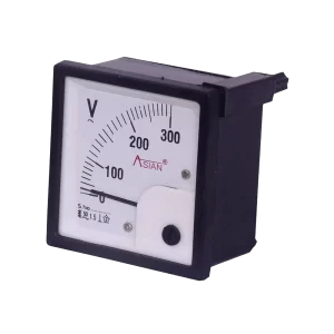 Voltímetro analógico 65x65 de 0 a 250Vac
