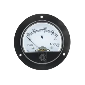 Voltímetro analógico redondo 52x52 0-500Vac