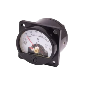 Voltímetro analógico redondo 52x52 0-250Vac