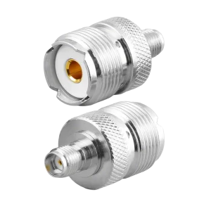 Adaptador UHF fêmea x SMA fêmea