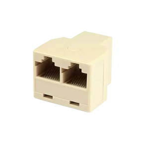 Adaptador T RJ45 1 fêmea x 2 fêmeas
