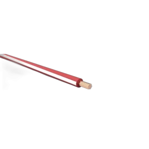 Cabo flexível automotivo 1,00mm 300v vermelho/branco