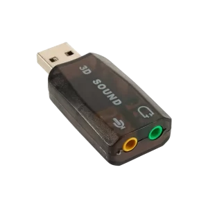 Adaptador USB para fone e microfone