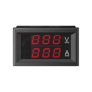 Voltímetro e amperímetro digital 0-100Vdc 10A 46x27 TX-56D10