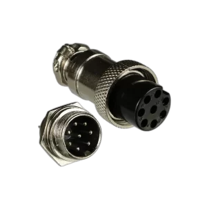 Conector circular Mike 8 vias macho/femea