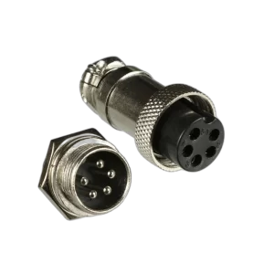Conector circular Mike 5 vias macho/femea