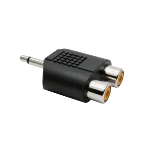 Adaptador P2 mono x 2 RCA fêmea