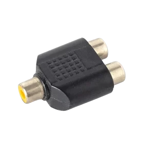 Adaptador T RCA 1 fêmea x 2 fêmeas