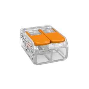Conector tipo wago 2 vias 0,5mm a 6mm