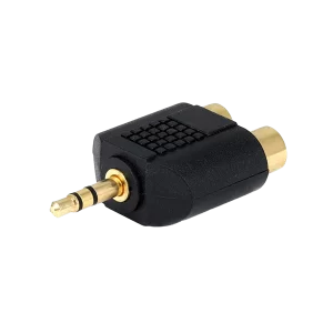 Adaptador P2 stereo x 2 RCA fêmea