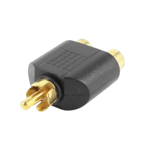 Adaptador T RCA 1 macho x 2 fêmeas