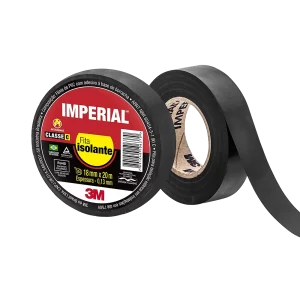 Fita isolante Imperial 3M 20mts preta