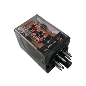 Rele auxiliar redondo 8 pinos 2NA/2NF MK2PS-I 10A 220Vac