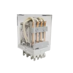 Rele auxiliar retangular 14 pinos 4NA/4NF HH54-PLZS 5A 24Vdc