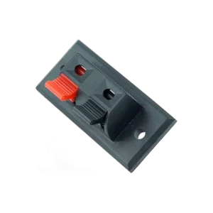 Borne de pressão com 2 vias para áudio